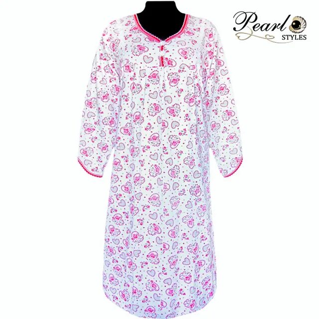 Сорочки женские с рукавами теплые