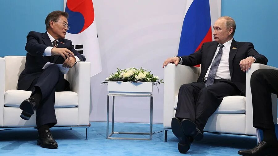 Владимира Путина с президентом Южной Кореи Мун Чжэ ином. Мун джей ин