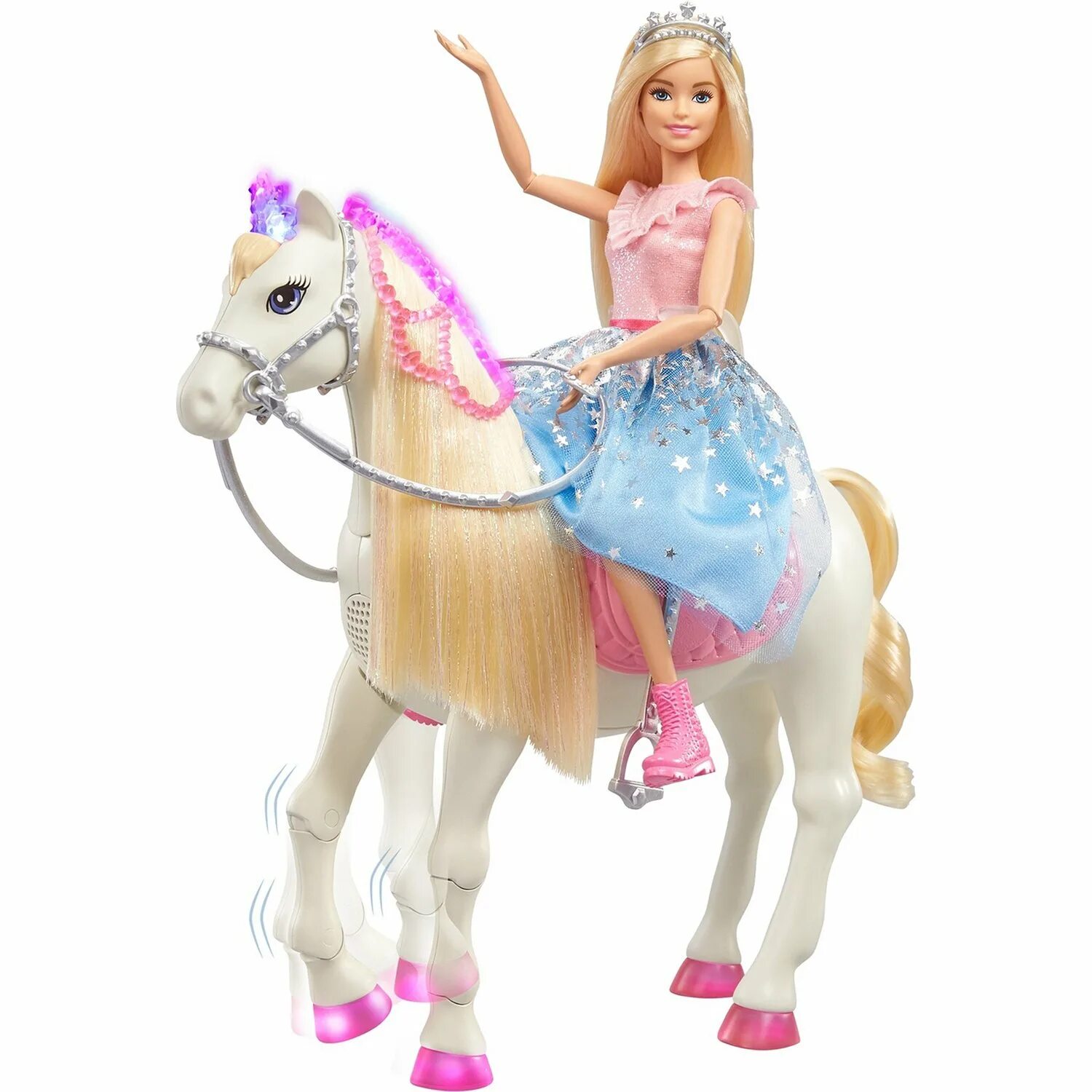 Лошадки принцессы. Кукла Barbie Princess Adventure на лошади, gml79. Кукла Барби принцесса с лошадью. Кукла Барби принцесса Эдвенчер. Кукла Barbie семья приключения принцессы в синей пачке на лошади.