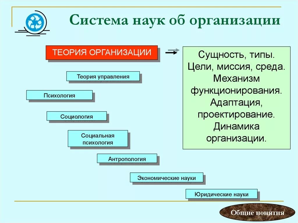 Система наук. Теория организации фирмы. Теория организационных систем. Система наук об организации. Наука система организаций и учреждений