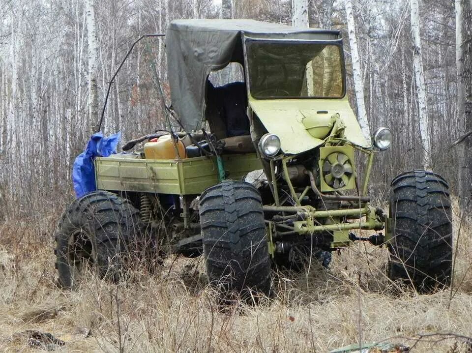 Самодельный вездеход на шинах низкого. Квадроцикл на ободрышах ГАЗ 66. Болотоход 4х4. Вездеход 4на 4 колесо камера. Колесные вездеходы на шинах низкого давления ТТМ 2902.