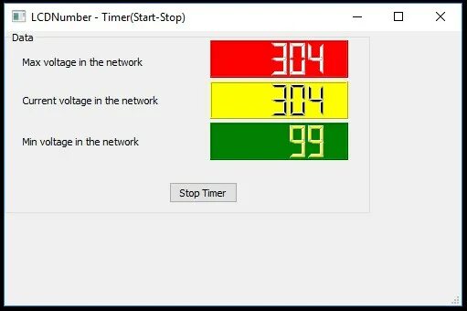 Lcd number. Qlcdnumber. qlcdnumber pyqt5. qt lcd number set value.