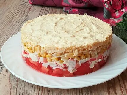 Рецепт торта из крабовых палочек
