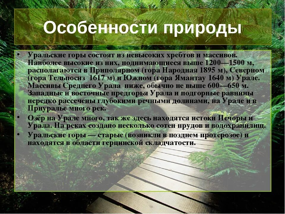 Природные особенности ребенка. Особенности природы. Характеристика природы. Особености придоры Урал. Особенности уральских гор.