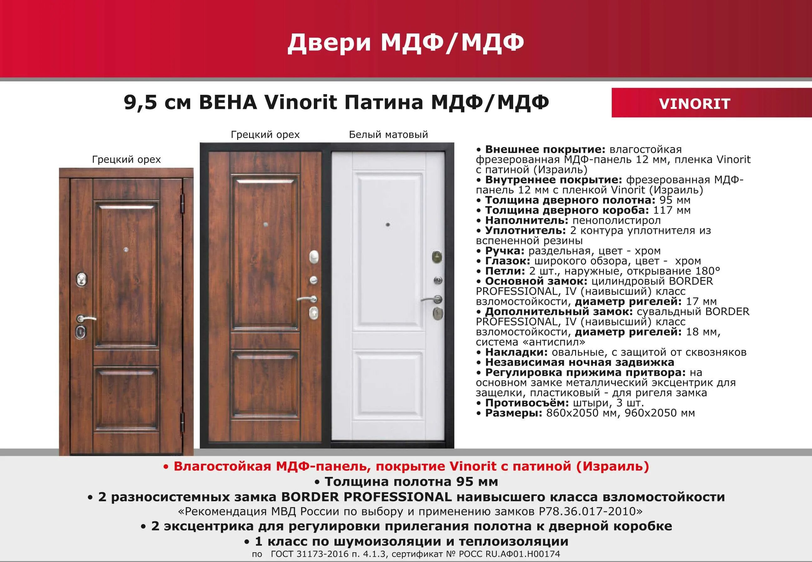 9,5 См Вена Винорит патина МДФ/МДФ. Противопожарная к дверь с МДФ МДФ. Дверь Вена Винорит. Входная металлическая дверь Вена Винорит.