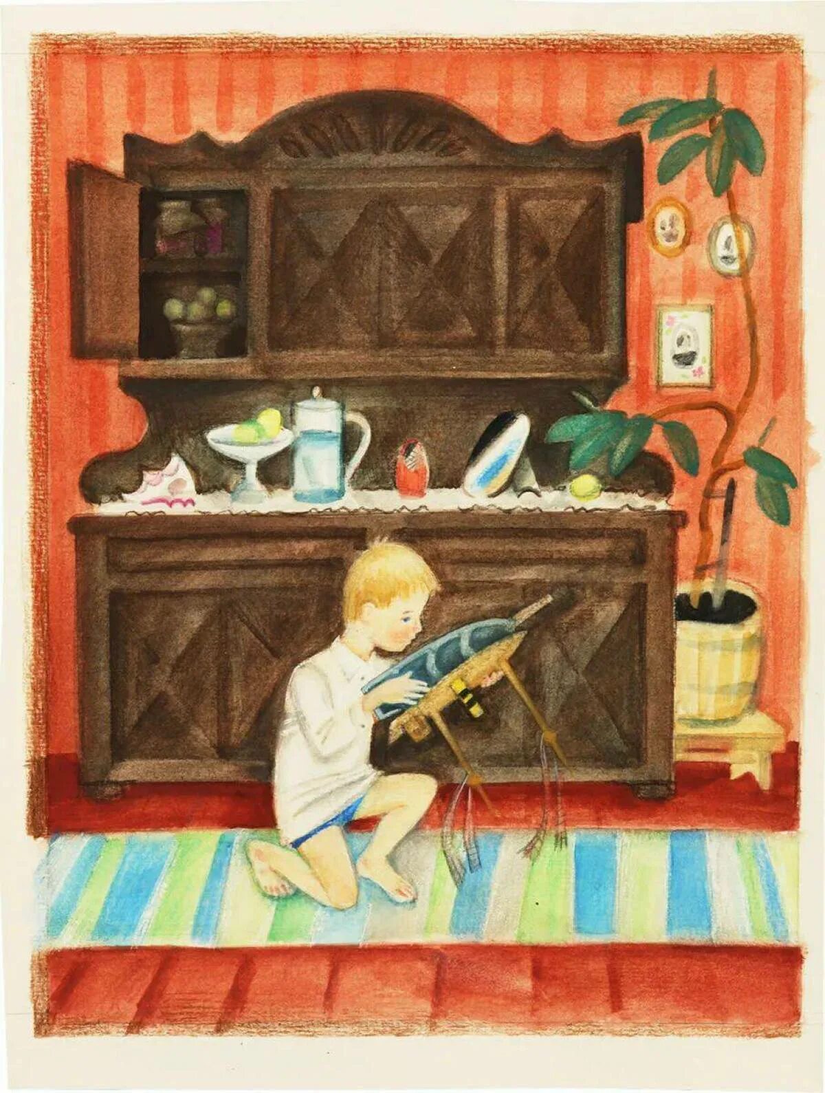 Как я ловил человечков иллюстрации. Иллюстрации к житкову. иллюстрации к книгам б.житкова. житков как я ловил человечков иллюстрации бабушка.