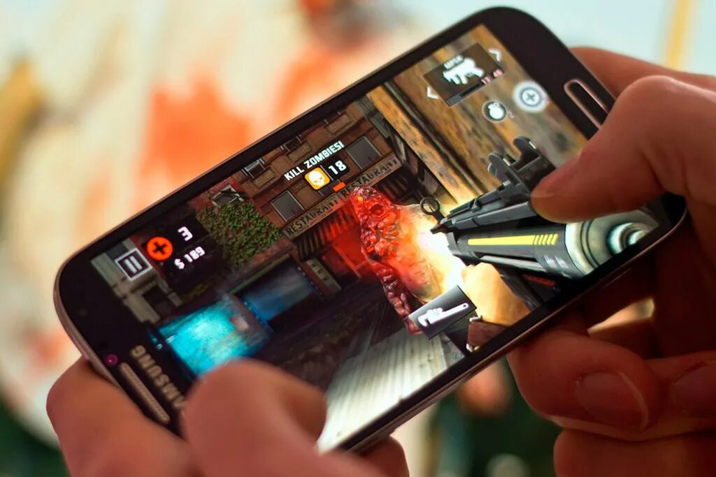 Playing mobile games
