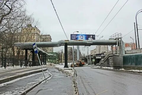 Трубопровод через дорогу