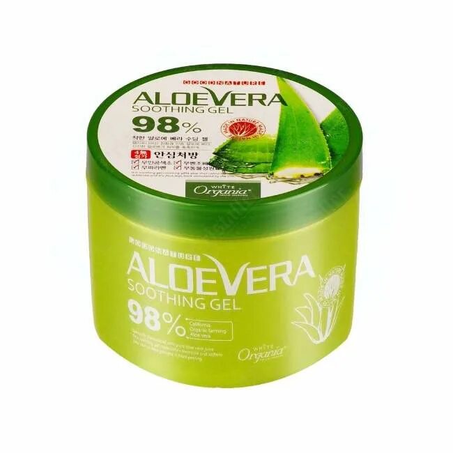 Organia Aloe Vera Soothing Gel 98% 500 мл. Soothing Gel Aloe Vera 98 Корея. Aloe Vera 98 гель. Гель алоэ soothing gel