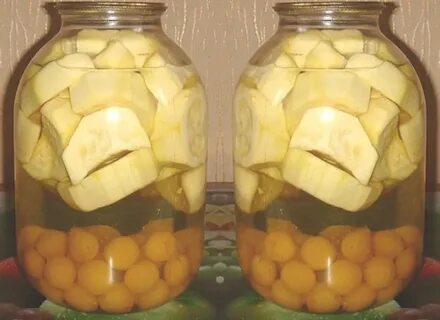 Кабачки с яблоками на зиму