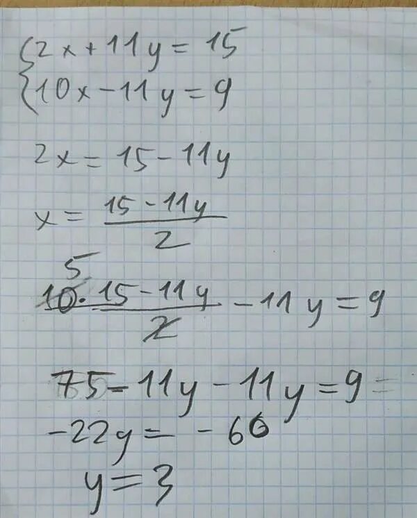 11 y 2 v x 3