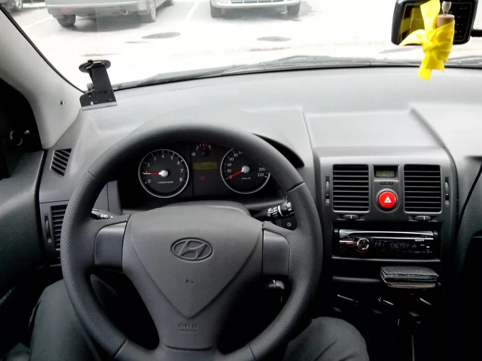 Перетяжка руля кожей, снятие и установка - Hyundai Getz, 1,4 л, 2007 года стайли