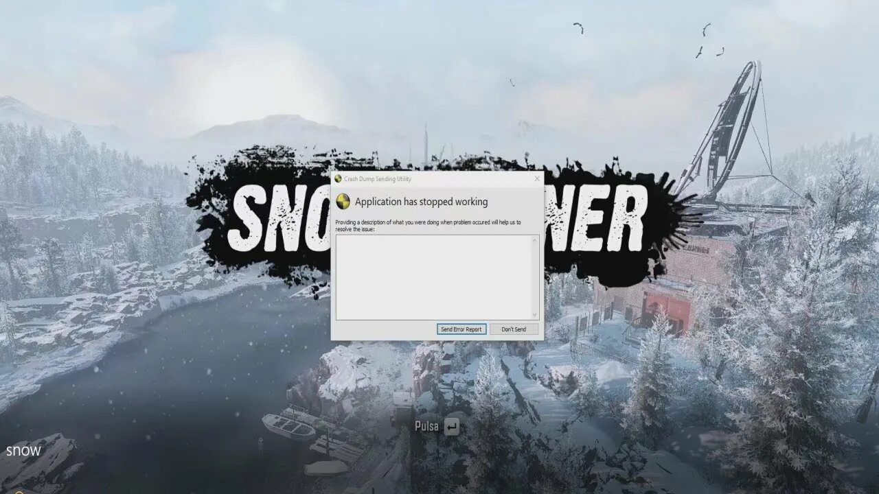 SNOWRUNNER ошибка при запуске. Crash Dump sending Utility Snow Runner. Краш унттиал 4 игры ошибка.