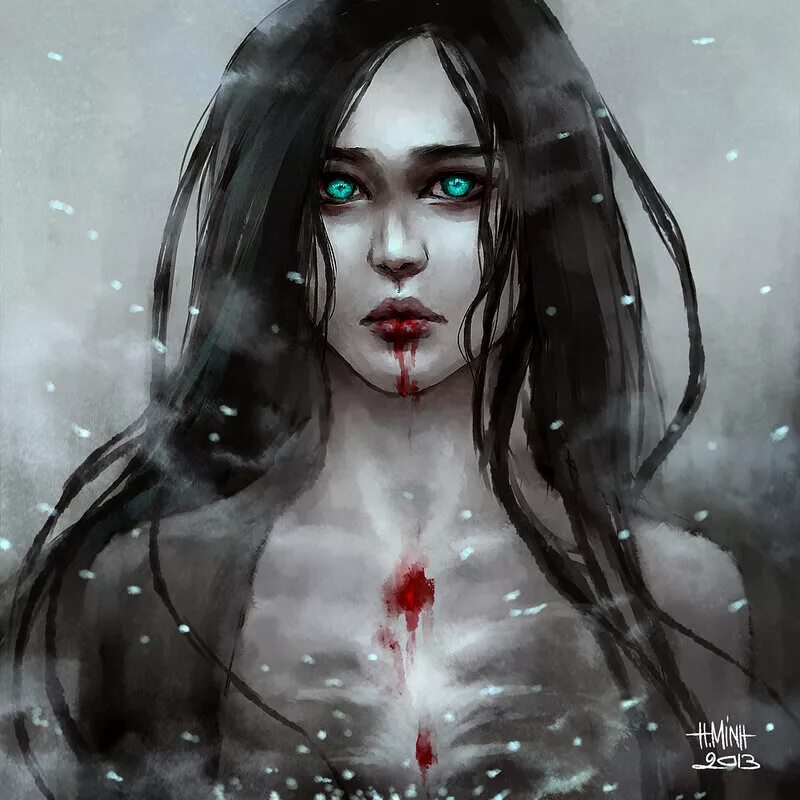 девочка плачущая кровью