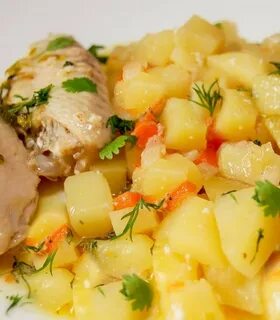 Вкусно потушить картошку с курицей в кастрюле