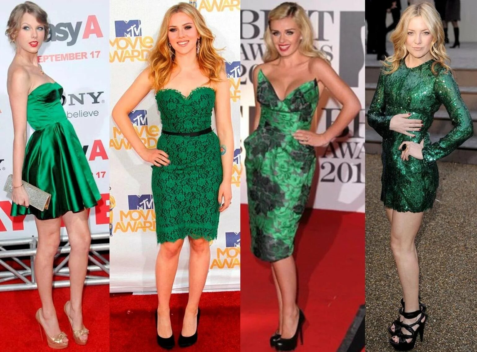 Зеленый платье какой туфли. Кейт Хадсон в зеленом платье. Тейлор Свифт в зеленом платье. Зеленое платье. Салатовое платье.