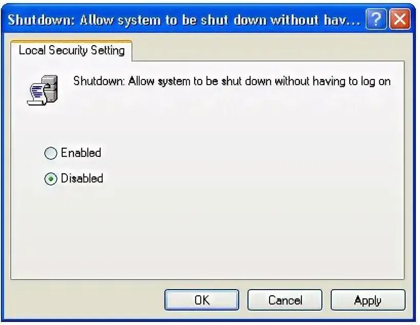 System shutting down