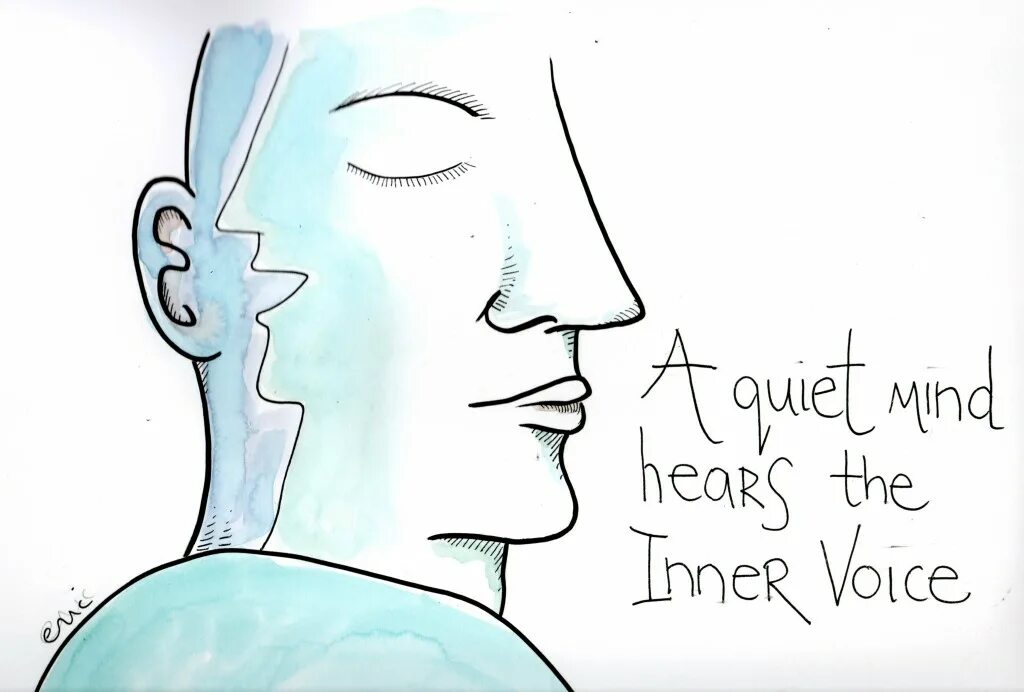Listen i hear voices i think. Inner voices. voices in head. trust inner voice.