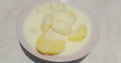 Картошка вареная с молоком