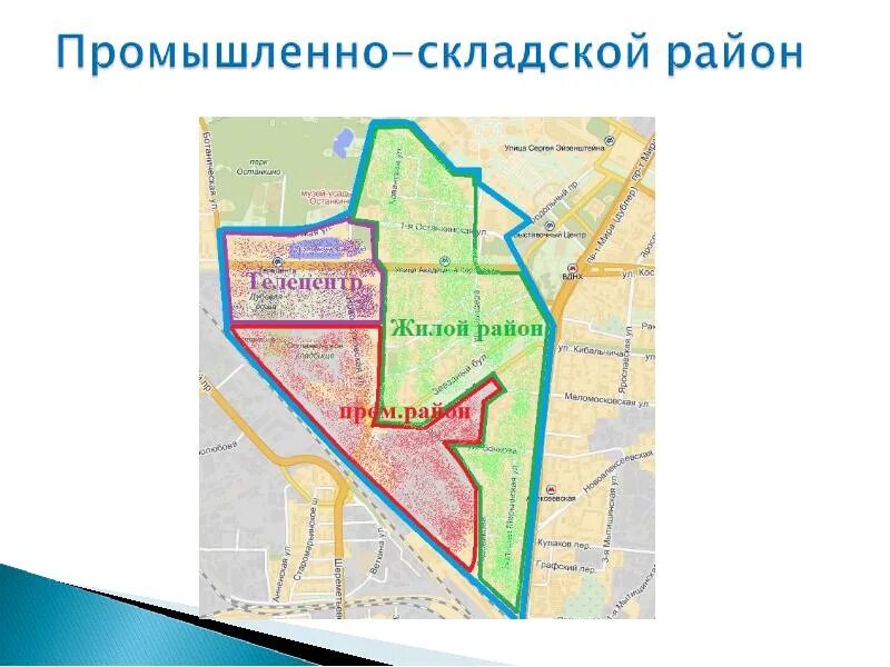 Останкинский район территория. Границы Останкинского района. Останкино район на карте.