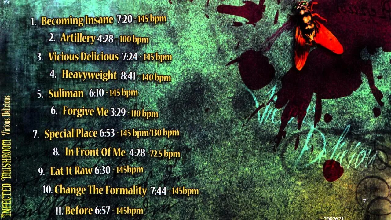 Infected mushroom change. Infected mushroom change
