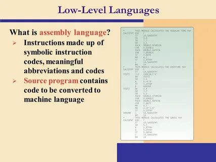 Machine language