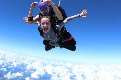 He s crazy skydiving