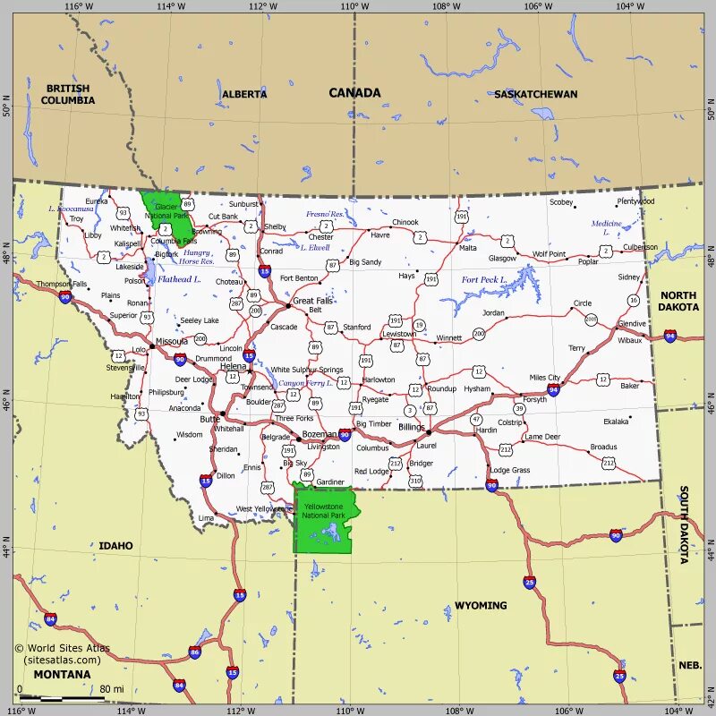 Карта штата Монтана с городами. Штат Монтана на карте Америки. Штат Монтана подробная карта. Штат монтана на карте