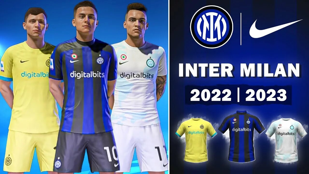 Inter Kit 2022-23. Inter 2022 Kit. Inter Milan 22/23 Kits. Milan Kit 2022/23.