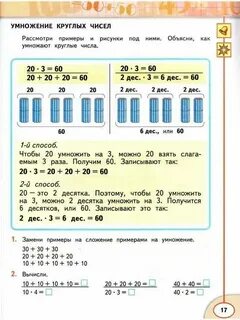 Умножение круглых чисел на однозначное