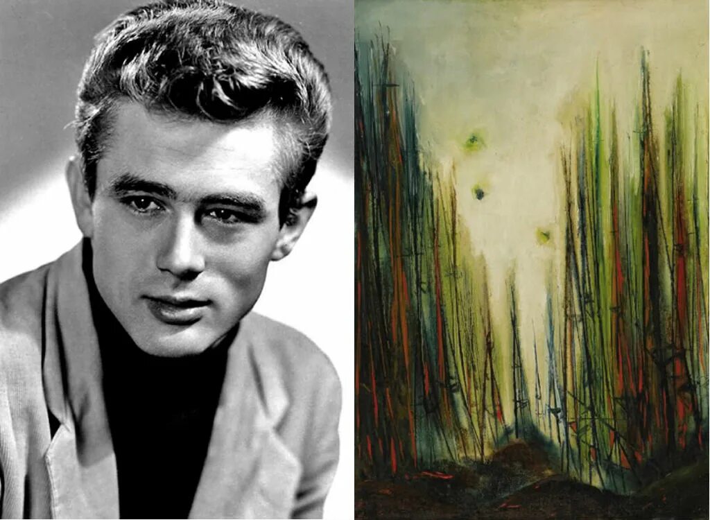 James paint. James Dean в молодости.