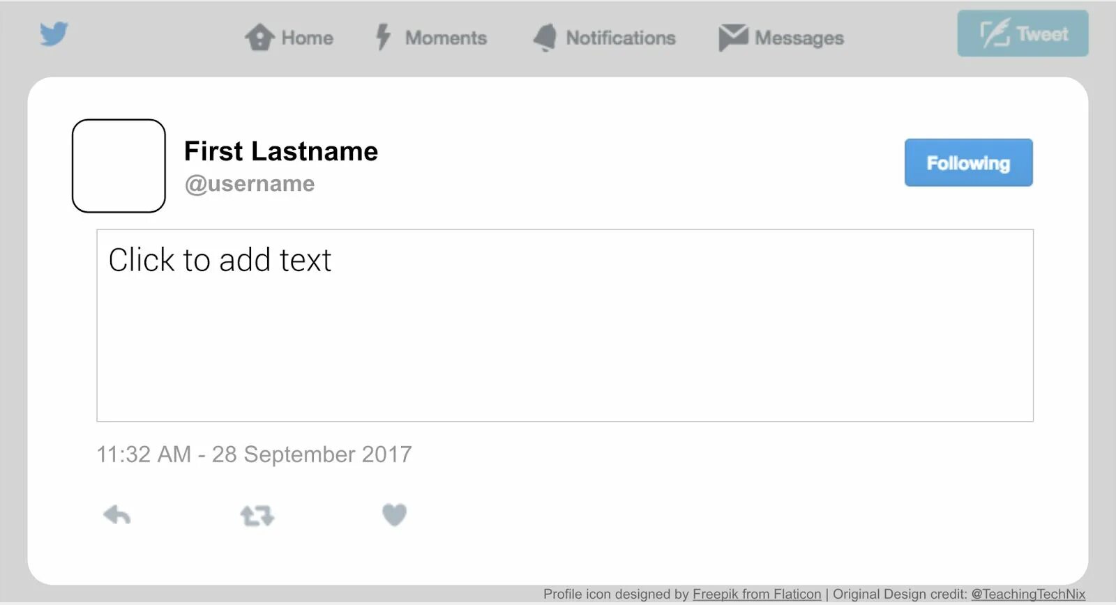 Update message text