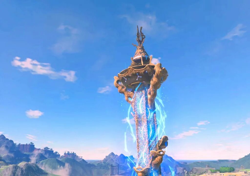 Зельда карта башен. Башня риджленда зельда. Деревня хатено. Хайрул зельда локации. Zelda башни.