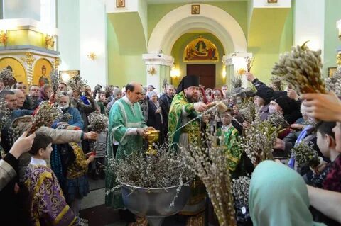 Служба на вербное воскресенье слушать