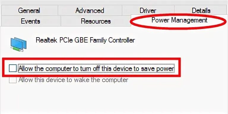 The realtek network was not found