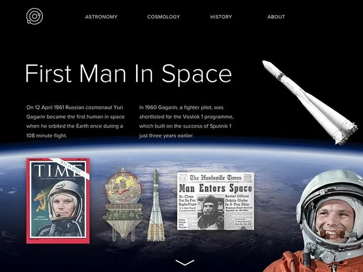 First man in space