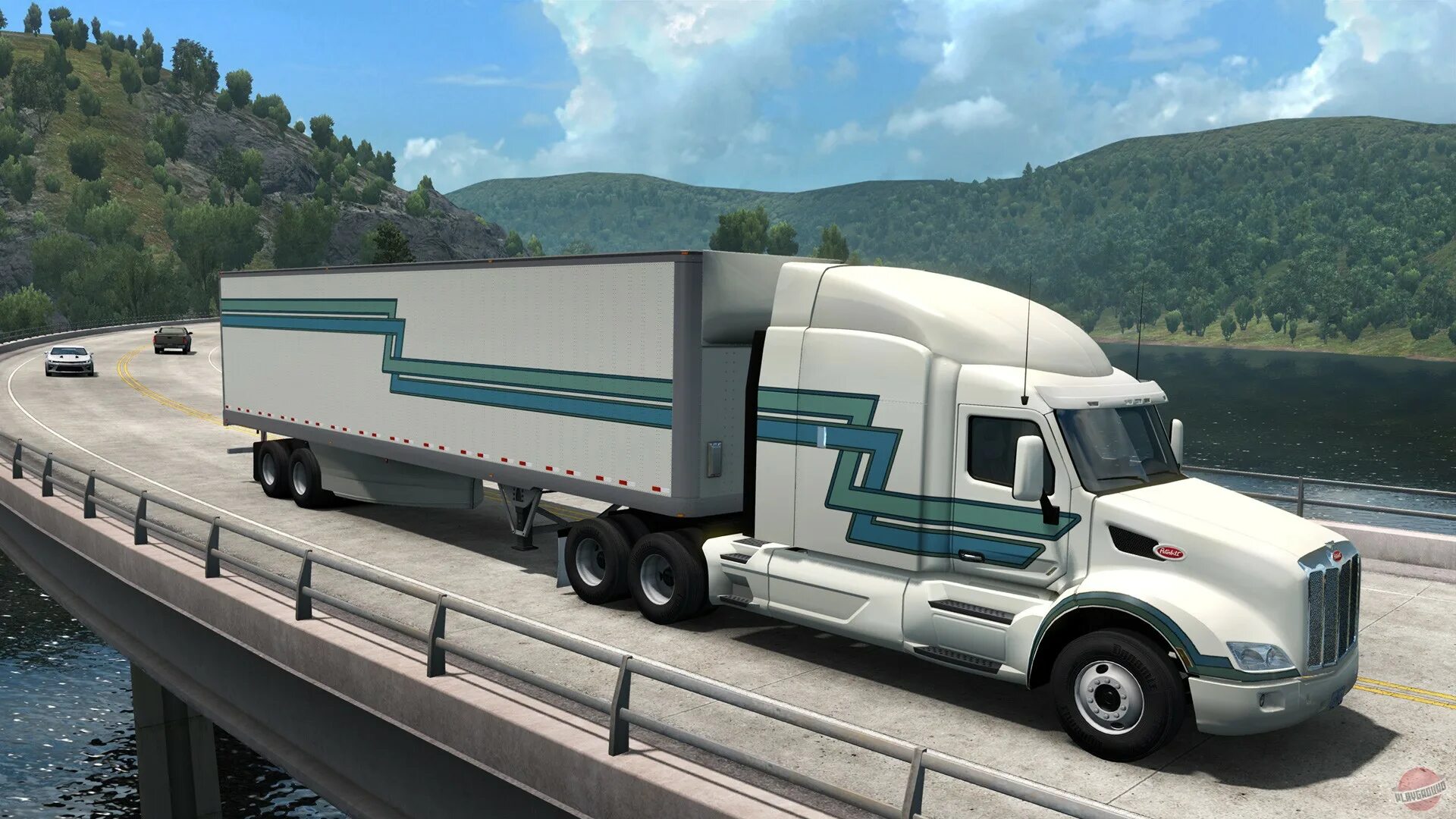 American truck simulator. ATS Грузовики. ATS Oregon DLC. American Truck Simulator Oregon.