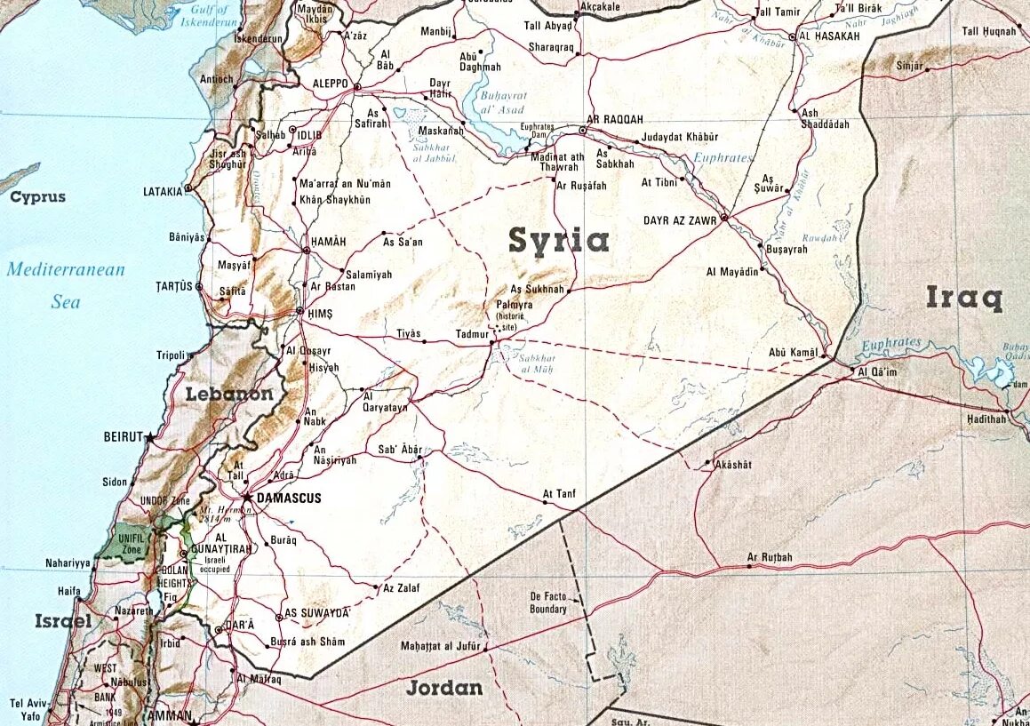 Где находится дамаск в какой стране. Сирия на карте. Евфрат на карте Сирии. Сирия и Ливан на карте. Эль Камышлы на карте Сирии.