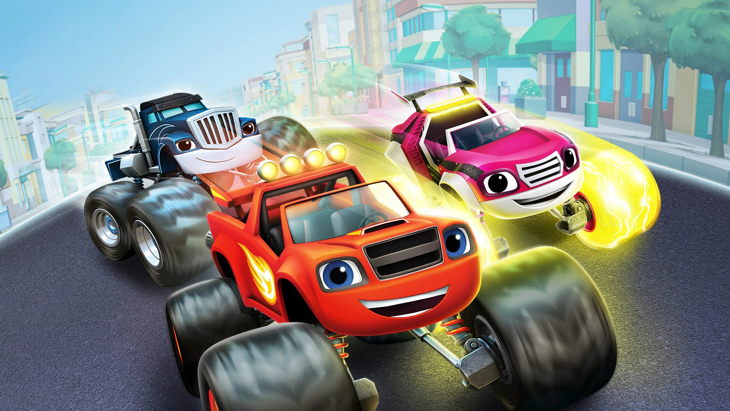 Игра машинки гонки вспыш. Blaze and the Monster Machines: Axle City Racers. Вспыш и чудо-машинки гонщики Эксл Сити. Игра Blaze and the Monster Machines: Axle City Racers (ps4). Вспыш гонщики Эксл Сити ps4.