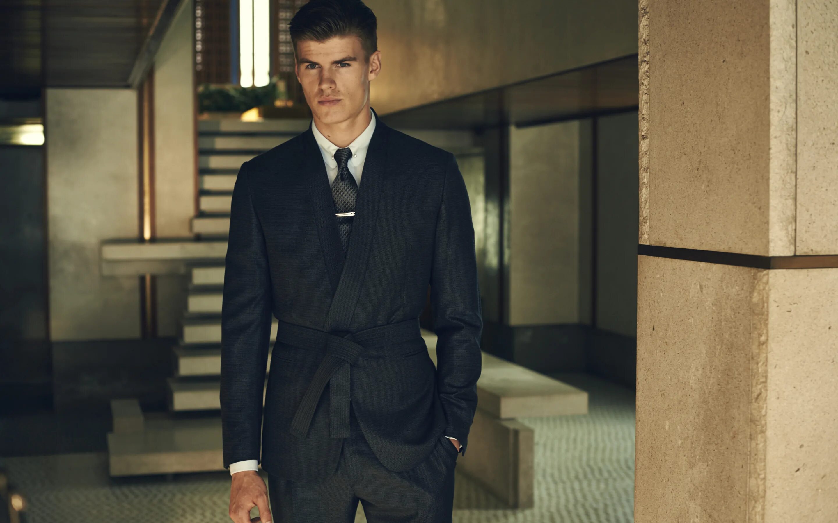 The men in the suit
