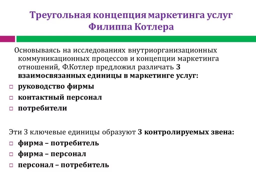 Треугольная концепция маркетинга услуг Филиппа Котлера. Треугольная модель маркетинга услуг ф. Котлера. Концепция маркетинга услуг. Модели маркетинговых услуг. Основным маркетинговым концепциям