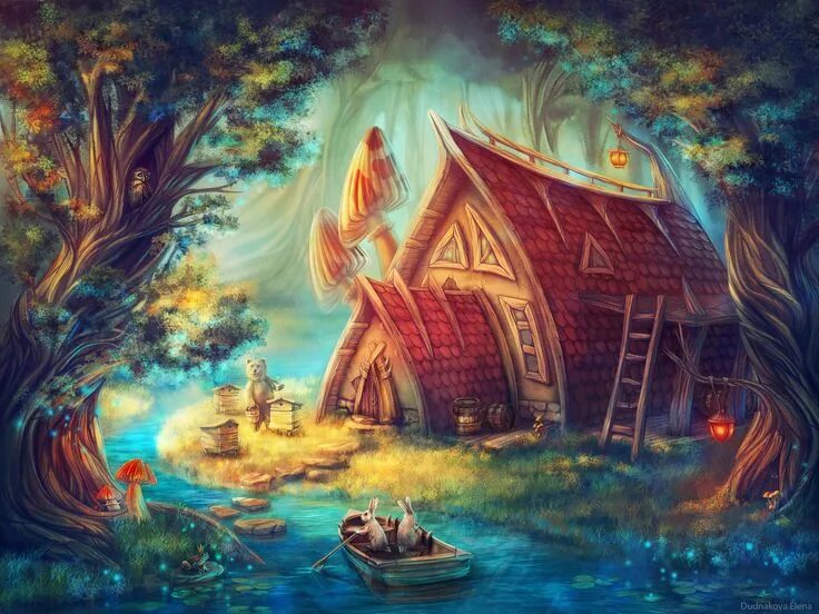 Зачарованный лес (чудесный лес) (1986). Сказочный замок. Fairy tales download. Райские птицы. Fairy tales download.