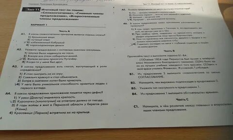 Определяемое предложение тест