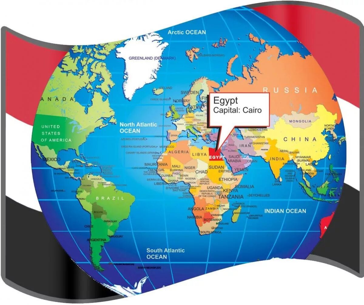 Какой крупнейший континент. Египет на карте материк.