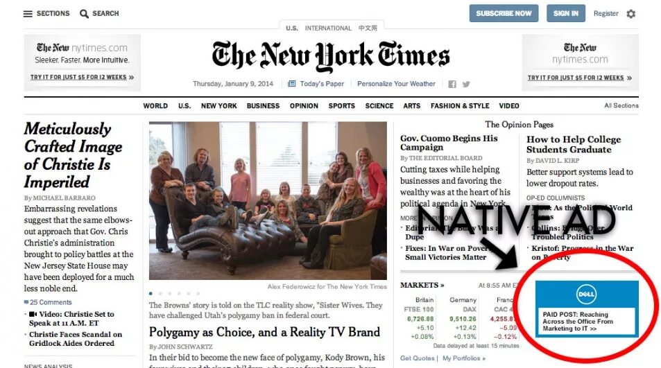 New times help. Газета the new york times реклама. нативная реклама в газете. газета new york times бумажная. реклама бернбаха в the new york times.