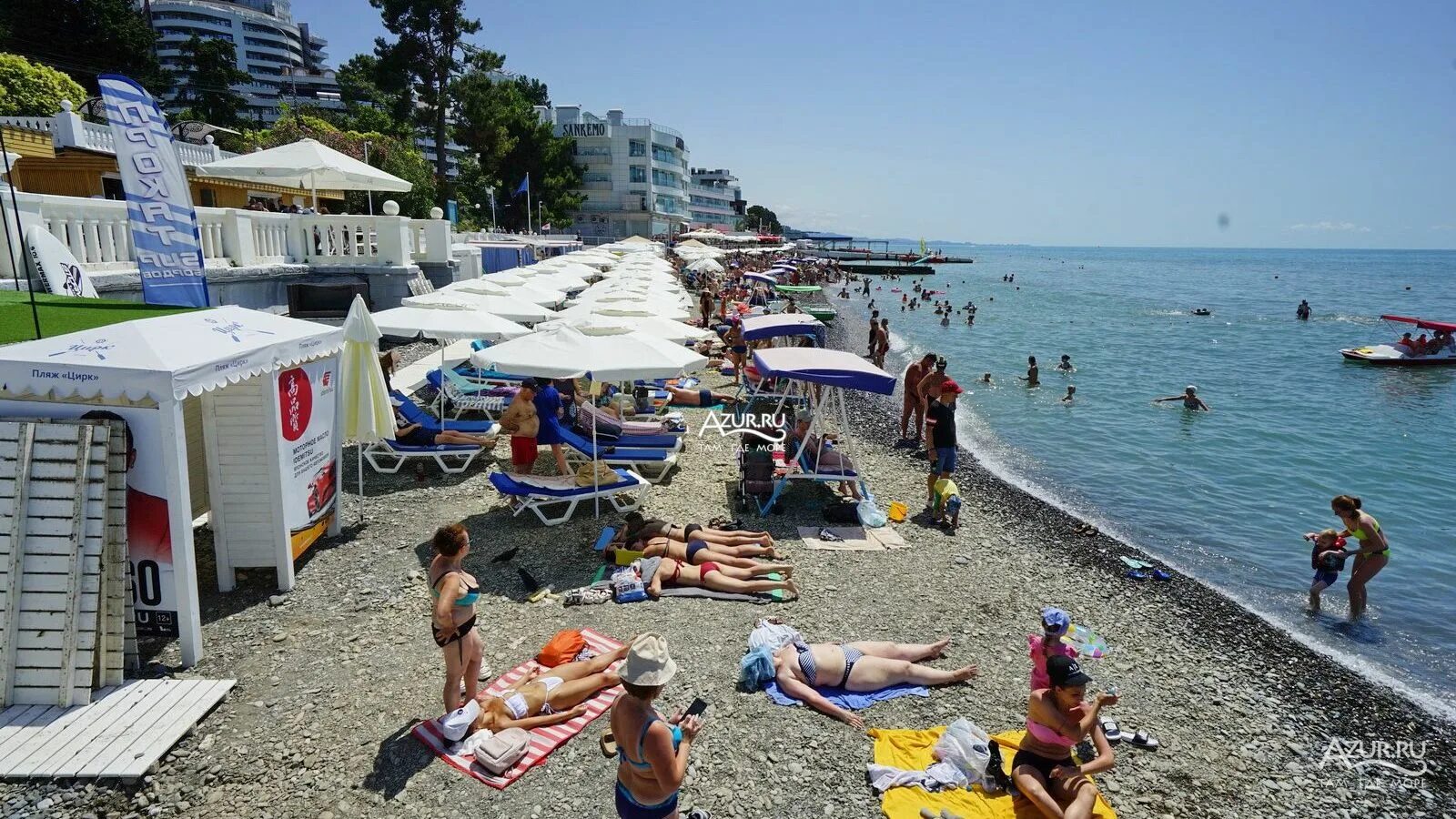 Фотогалерея Пляж Цирк в Сочи Фото на сайте Azur.ru