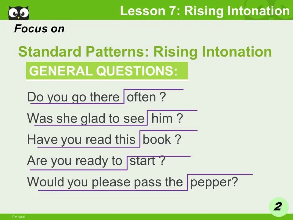 Intonation in General questions. Rising intonation. Fall Rise intonation. Types of questions in English intonation.
