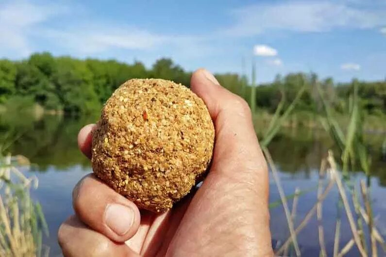 Как сделать домашнюю прикормку. Рыболовная прикормка. Прикормка для карася. Прикормка для карпа. Шарик для прикормки рыбы.