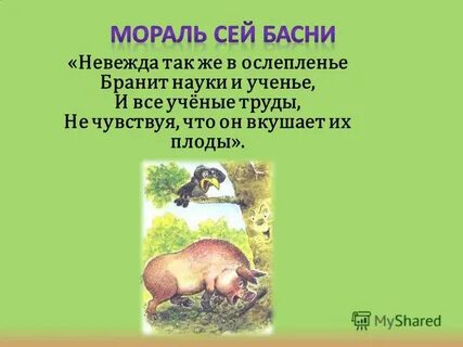 Басни ошибка