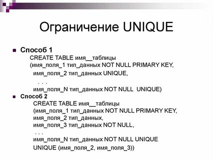 Уникальные слова